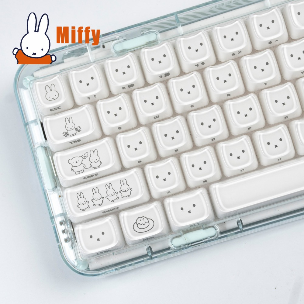 Gaming Keyboard Brands - Keycaps Kawaii Miffy, Tasti a Forma